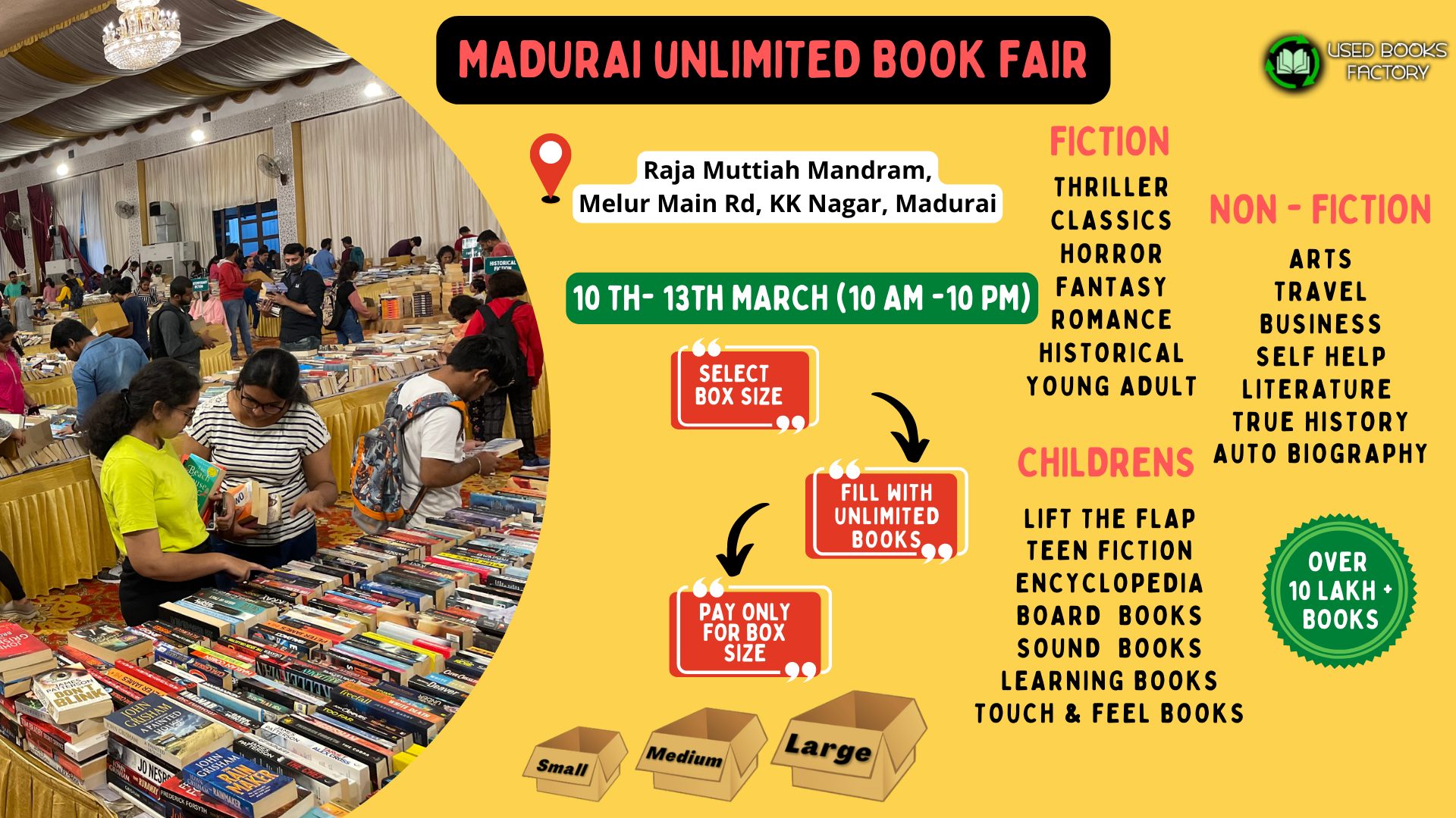 Madurai Unlimited Book Fair at Raja Muthiah Mandram-Stumbit Advertisements